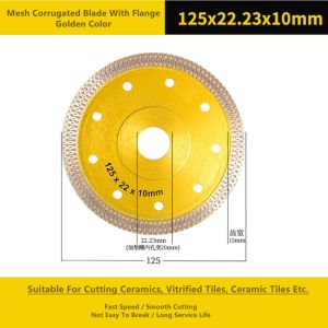 Circular Blue 5 Inch Diamond Cutting Disc Metal Sintered