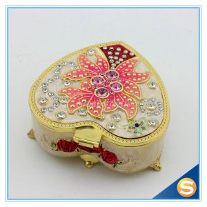 Promotion Gift Metal Zinc Alloy Jewelry Box with Mirror
