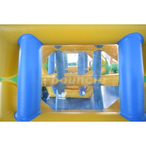 0.9mm PVC Tarpaulin Colorful Inflatable Hamster Wheel For Water Games