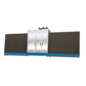 Plc Control Insulated Flat Glass Washing Machine / Equipments Low Noise