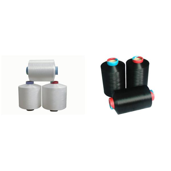 Raw White / Dyed 100% Polyester DTY Yarn Filament 150D/48F For Sewing