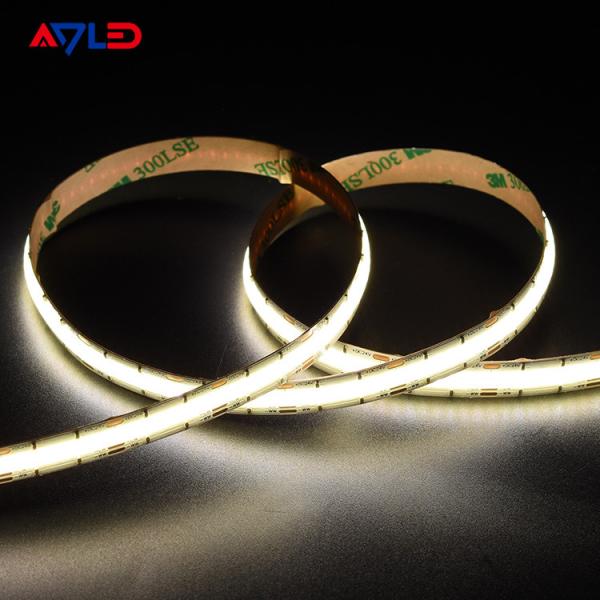 High-Density DC24V Dotless Liner LED Tunable CCT (2700K-6500K) COB 640Leds Strip