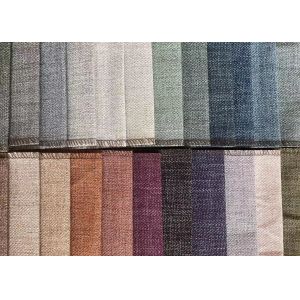 Sofa 100% Polyester Linen Sofa Fabric 347gsm Plain Style