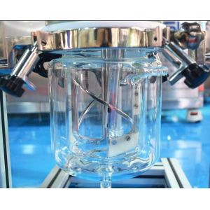 emulsified oil Cosmetic Emulsifier Mixer , 2-10L Vacuum Emulsifying Mixer