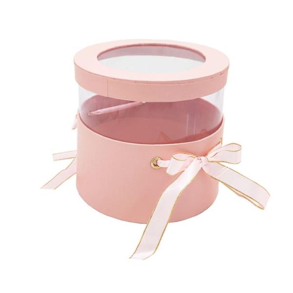 Customized CMYK Paperboard Everlasting Roses Box Flower Packaging For Birthday Confession