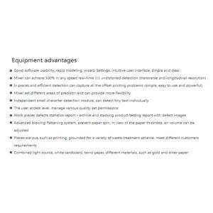 Gravure Printing Inspection Machine With User Friendly Interface