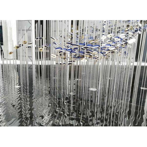 Garden Pool Fish Decorative Metal Sculpture Mirror Polished Stainless Steel