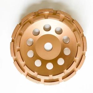 230mm 9 Inch Diamond Cup Wheel Double Row Cup Wheel For Stone Hard Building