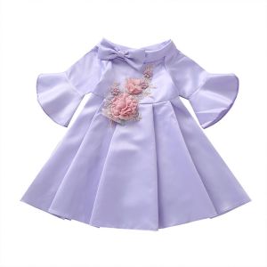 Princess Summer Children'S Clothing Flower Bow Children'S Dress
