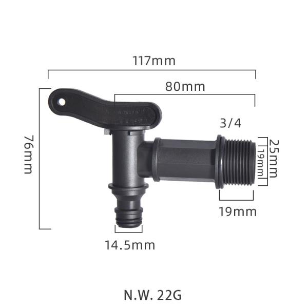 Reducing Durable IBC Tank Tap Adapter S100*6 S60*6 Discharge Nozzle Spout Pipe Tube Connect Connector