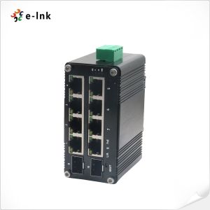 Mini Managed Industrial Ethernet Switch SFP Redundant Power Inputs
