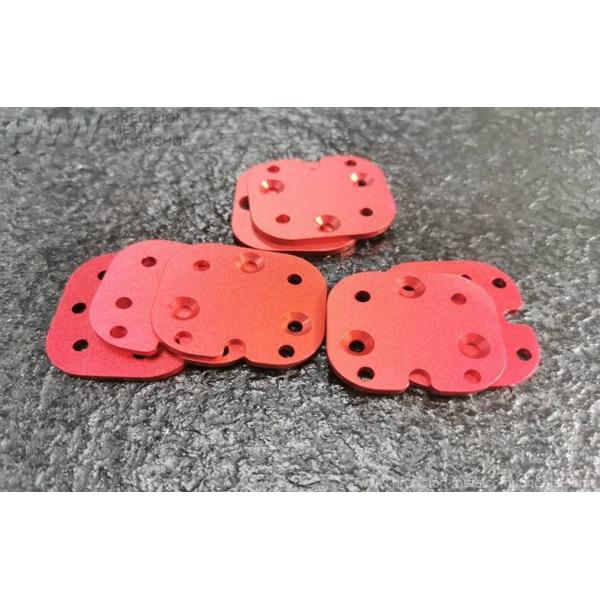 Precision Machined Aluminum Parts Aluminum 6061-T6 with Red Anodizing Aluminum Machined Parts