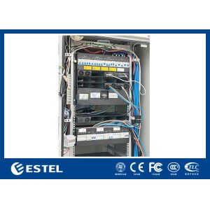 Hybrid Telecom Power System 48VDC 300A 40U Outdoor Telecom Cabinet With Cooling