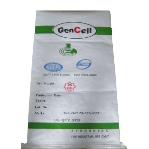 Quality Recycled BOPP Laminated PP Woven Bags for Cement Packing Double Side Printed for sale