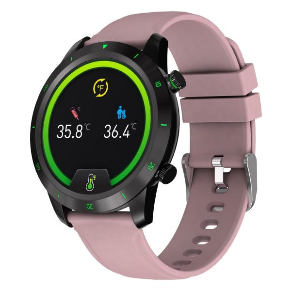 Buy 1.28inch Round Shape Smartwatch Heart Rate And Temperature Detection at wholesale prices