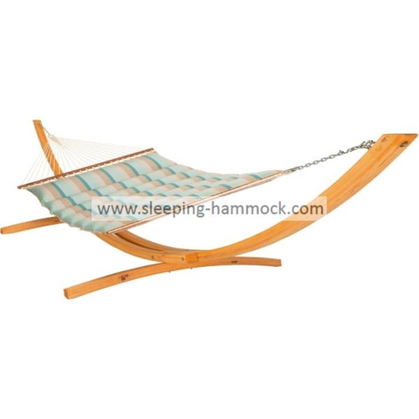 Buy 13ft Seaside Pillow Top Hammocks , Soft Polyester Durable Mist Wave Stand Alone Hammock at wholesale prices