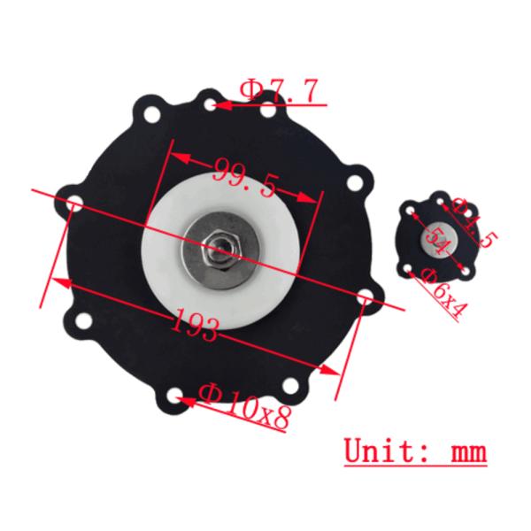 3-inch Joil Submerged Electromagnetic Pulse Valve Diaphragm JIHI80 JISI76M