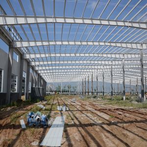 Custom Prefabricated Steel Structure Warehouse Q355B Material