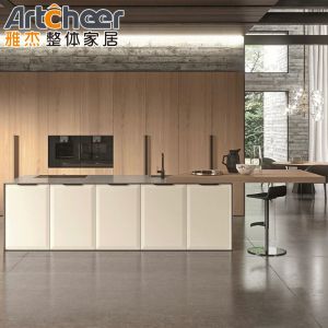 Modern Particleboard Inox Storage Industrial Stainless Steel Kitchen Cabinet