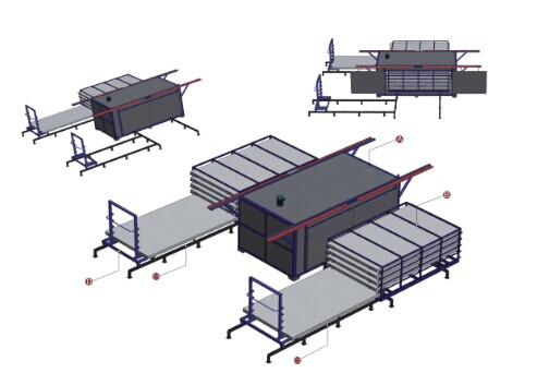 Laminating furnace for EVA film(5 layers)