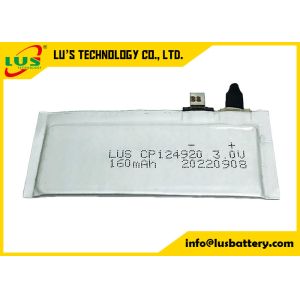 Lithium LiMno2 Soft Paper Thin Battery CP144920 CP145020 150mah 3v