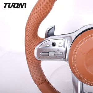Full Leather Mercedes Benz Steering Wheel With LED Display OEM