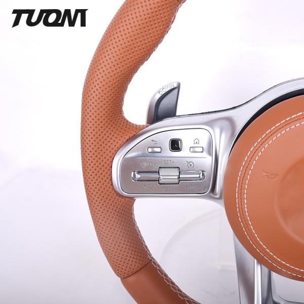 Full Leather Mercedes Benz Steering Wheel With LED Display OEM