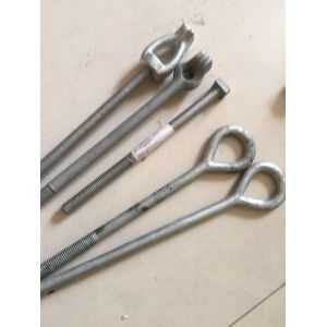 Galvanized Oval Eye Bolts 3/4" transmission line hardware