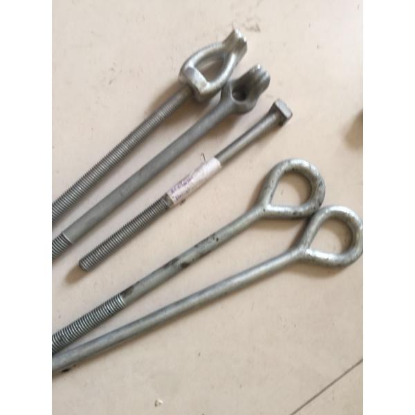 Buy Galvanized Oval Eye Bolts 3/4" transmission line hardware at wholesale prices