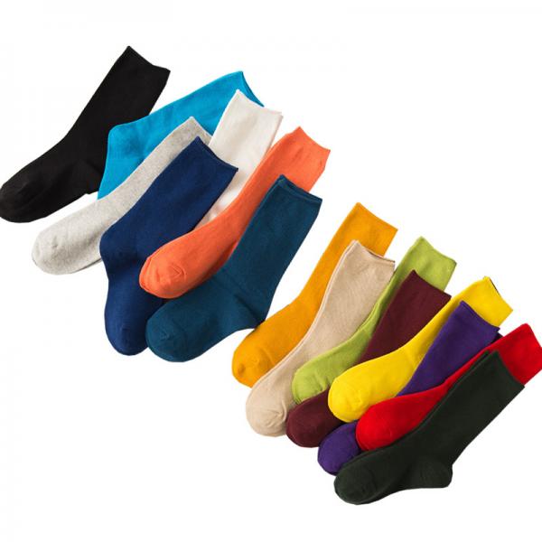 Custom Size Plain Purple Soccer Socks Non Slip Sustainable