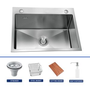 China Gold Handmade Kitchen Sink 304 Elegant Functional For Home on sale