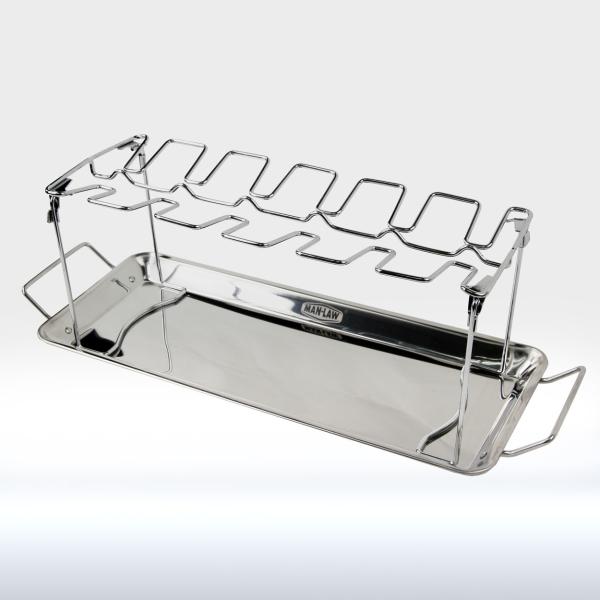 Buy Heat Resistance Barbeque Tools Roasting Chicken Drumstick / Wing Rack at wholesale prices