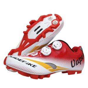Atop Dials Adjustable Cycling Shoes Compatible With Flat Pedals SPD Shoes