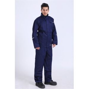 280gsm Light Weight Flame Resistant anti static Jacket With Reflective Strips On