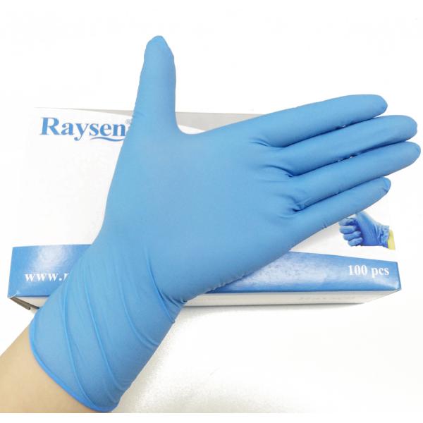 Disposable powder free medical grade non sterile nitrile exam gloves latex free