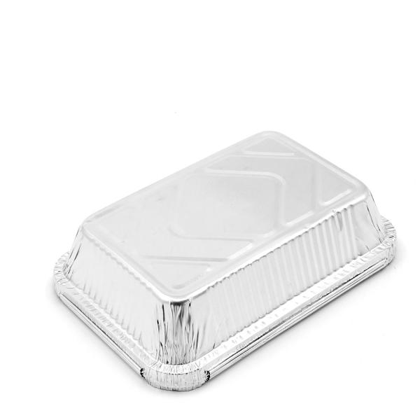 Environmental Friendly Aluminum Foil Container for Square Food Carry Out Baking