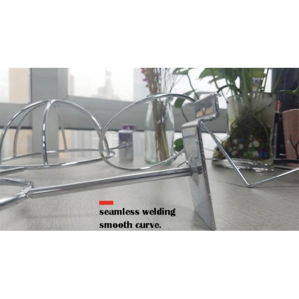 Chrome plated wire hat/ball display rack hook-h00004