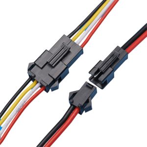 Black Color Wire Cable Assemblies 2.5mm Pitch Jst SM Alternatives 250mm Length