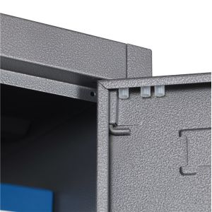 Durable 2 Door Steel Storage Cupboard Metal Wardrobe Locker Clothes