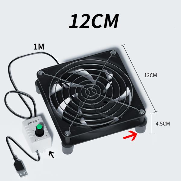 5V Adjustable USB Computer Chassis Cooling Fan Radiator Cooling Fan Router Cooling Fan 120X120X25mm