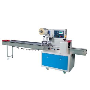 Dual Frequency Flow Pack Machine for Small Biscuits Cookies Flow Pack Machine