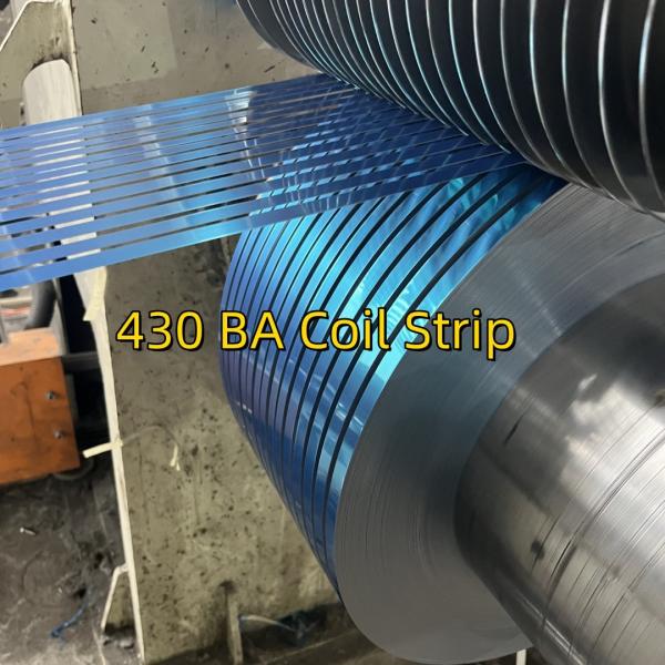 430 Stainless Steel Coil DIN1.4016 SS430 Coil Strip 0.8*20mm BA Surface For Food Project