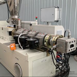 38CrMoALA Screw Material WPC Solid Door Frame Extrusion Line For Door Production