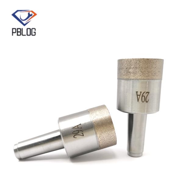 PBLOG Diamond particles combined into a glass drill bit