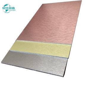 4mm Brushed Finish Aluminum Composite Panel With B1 Fire Rating