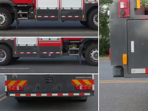 SINOTRUK Emergency Rescue Fire Truck Diesel Rear Drive 6 Seats 4×2 Manual Transmission