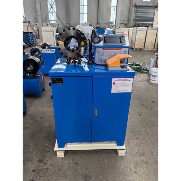 2 Inch 600T Crimping Force Rubber Hose Crimping Machine With 6-51mm Range And 10 Interchangeable Dies
