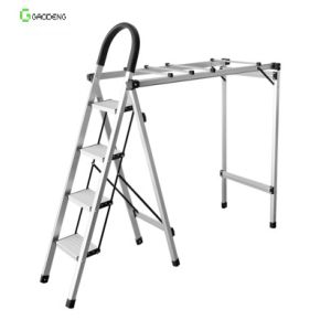 1.0mm 4 Fold Aluminum Ladder Clothes Hanger 5.8KG