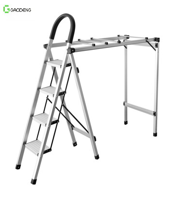 Buy 1.0mm 4 Fold Aluminum Ladder Clothes Hanger 5.8KG at wholesale prices