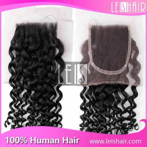 Buy wholesale high quality virgin hair curly wave lace closure at wholesale prices